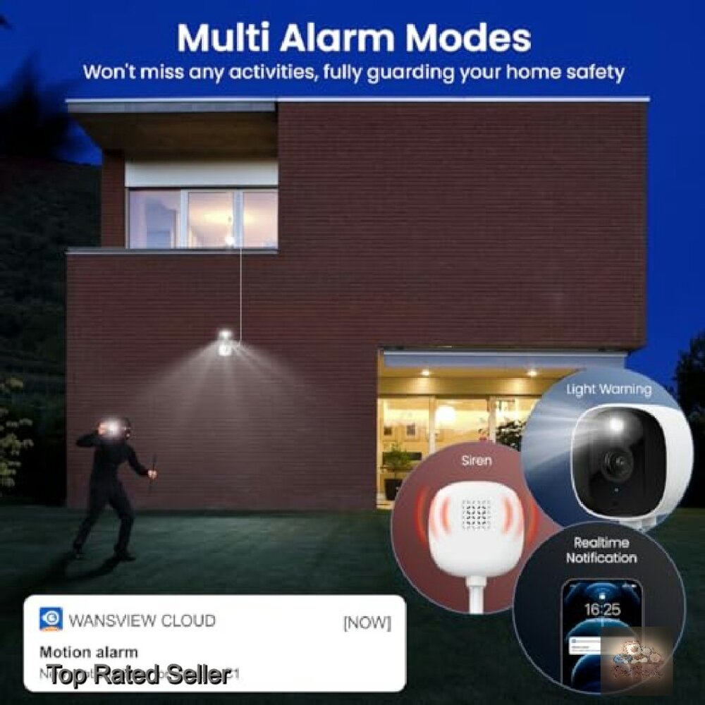 2k Security Camera System Color Night Vision Moti… - image 7